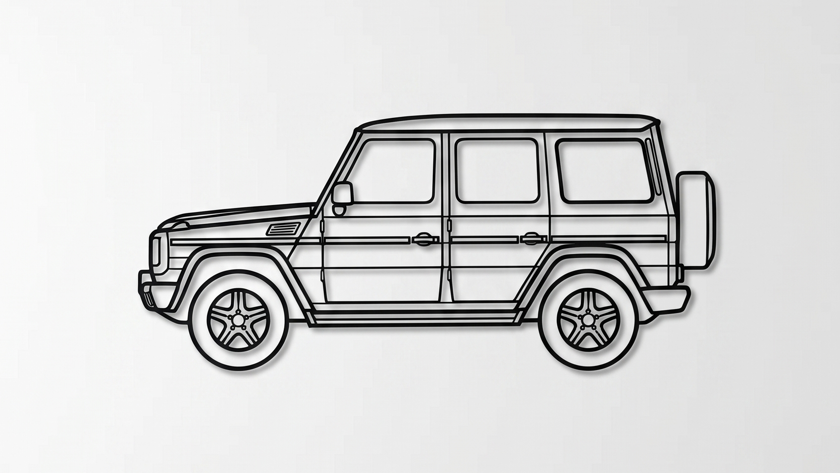 Mercedes-Benz G-Class W460 SIDE VIEW