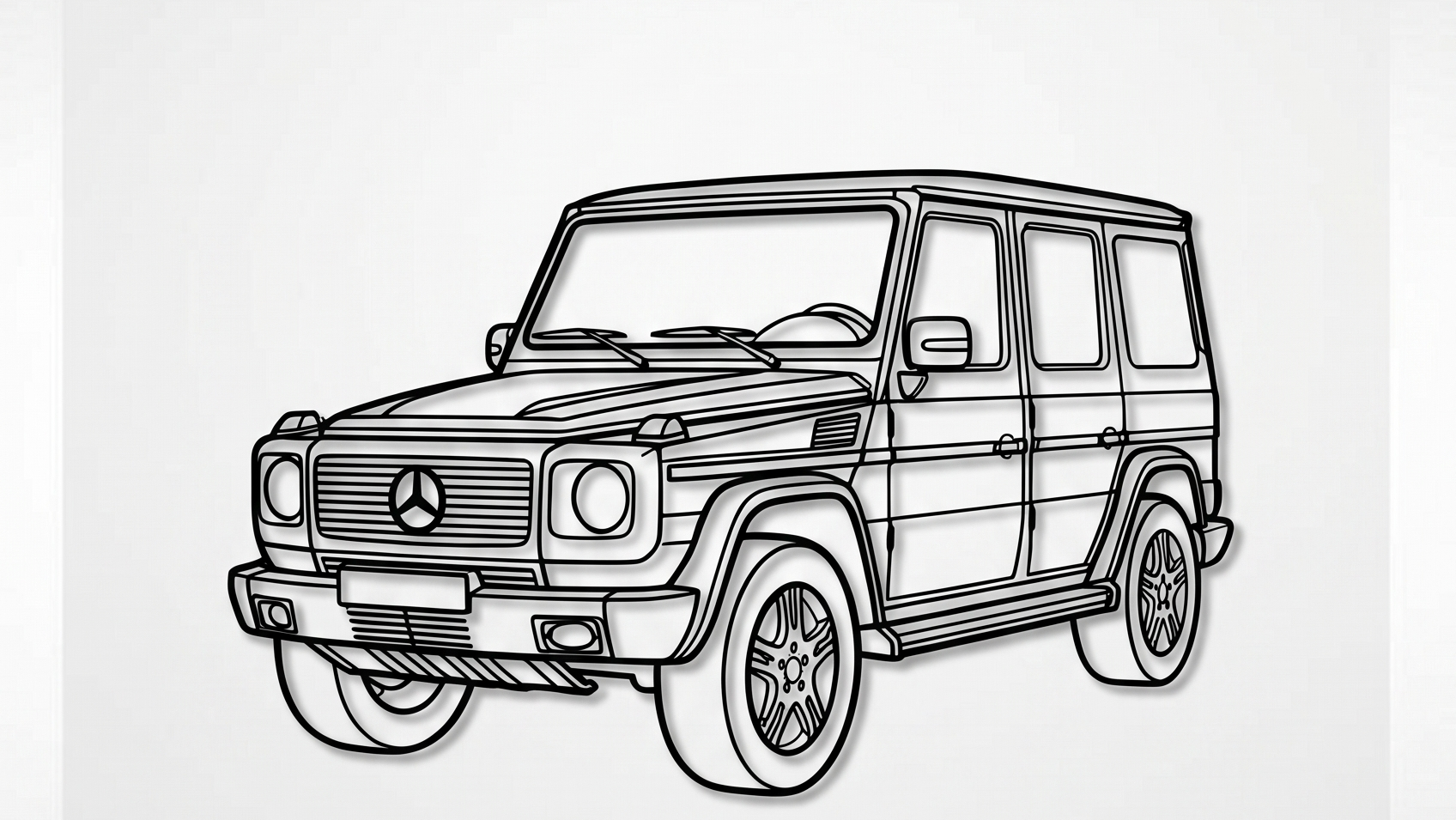 Mercedes-Benz G-Class W465  3/4 VIEW