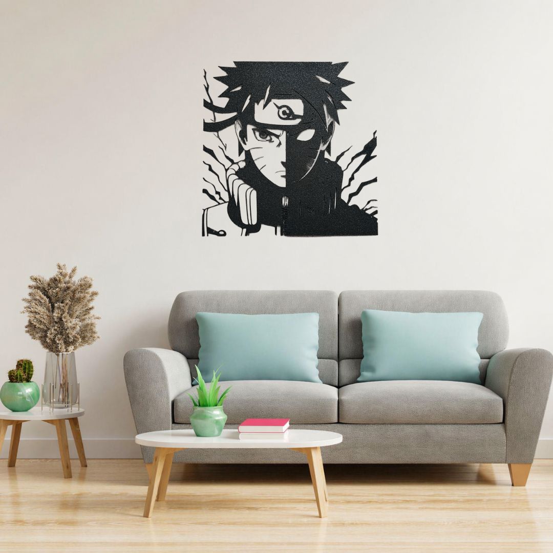 Shadow Shinobi Dual Face – Naruto Metal Wall Art