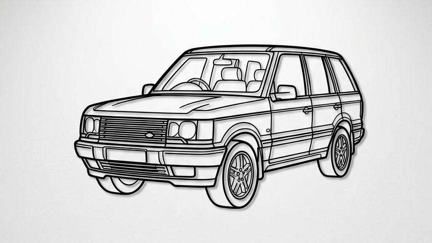 Range Rover P38A 3/4  VIEW
