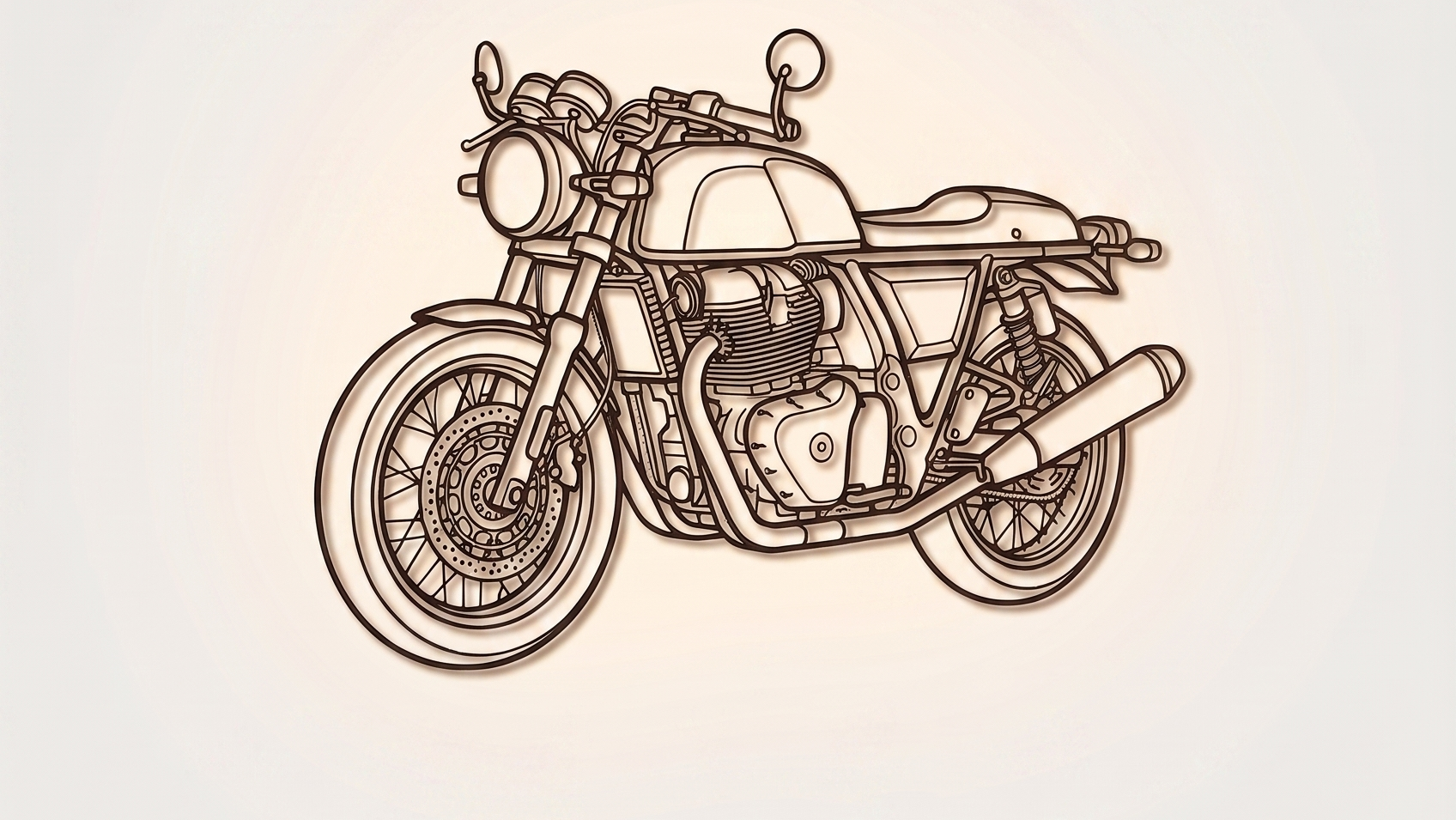 Royal Enfield Continental GT 650 3/4 VIEW