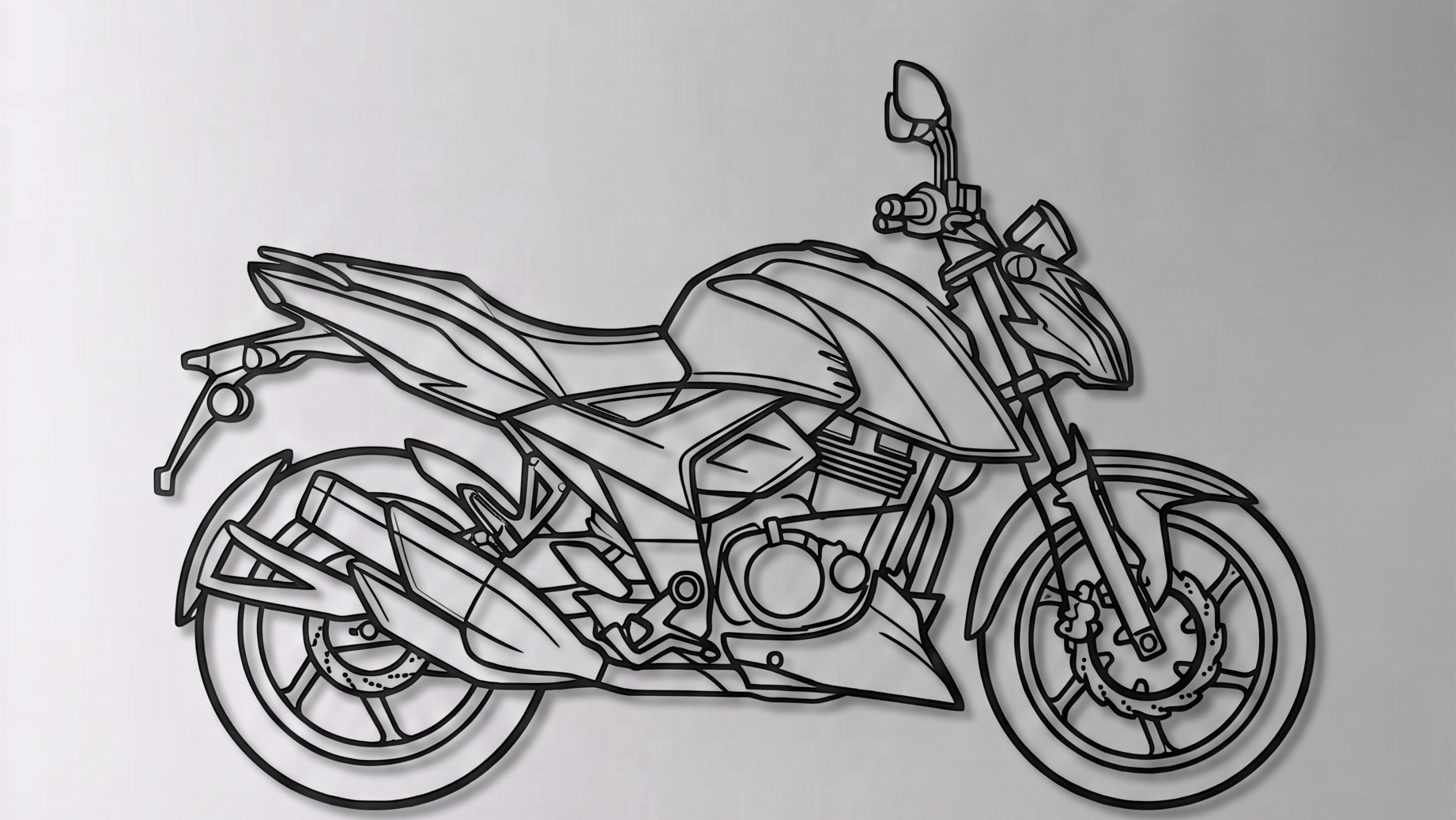 TVS Apache Series  SIDE  VIWE
