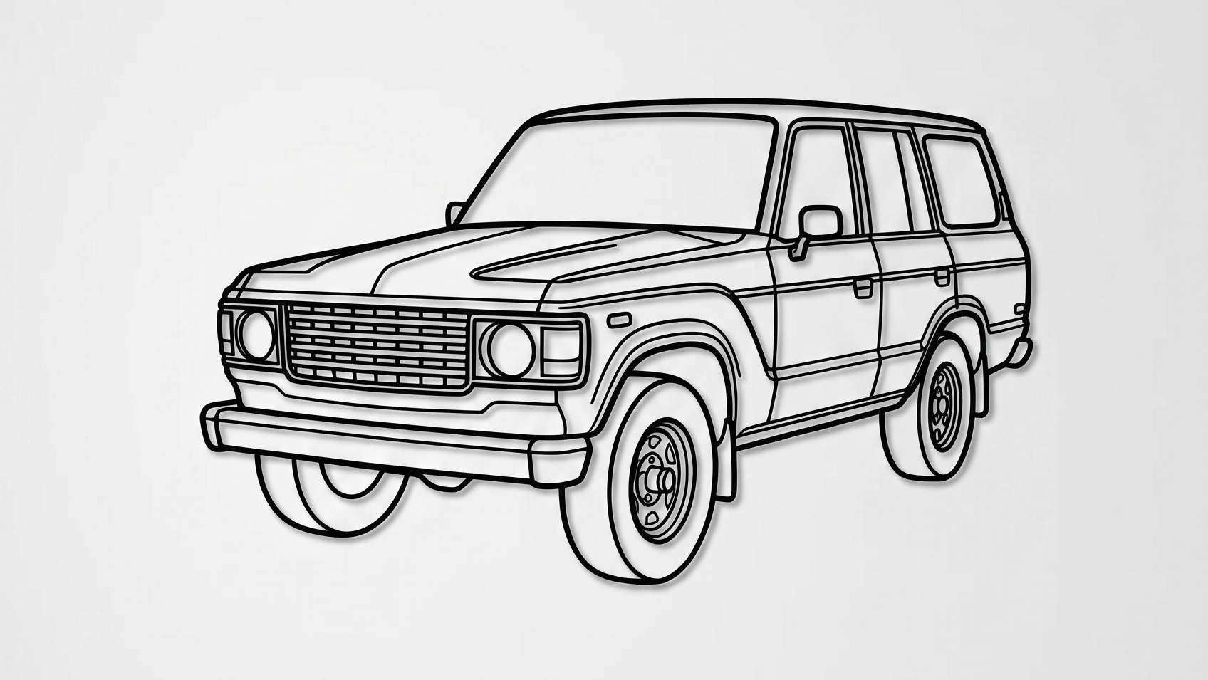 Toyota Land Cruiser J60 3/4 view