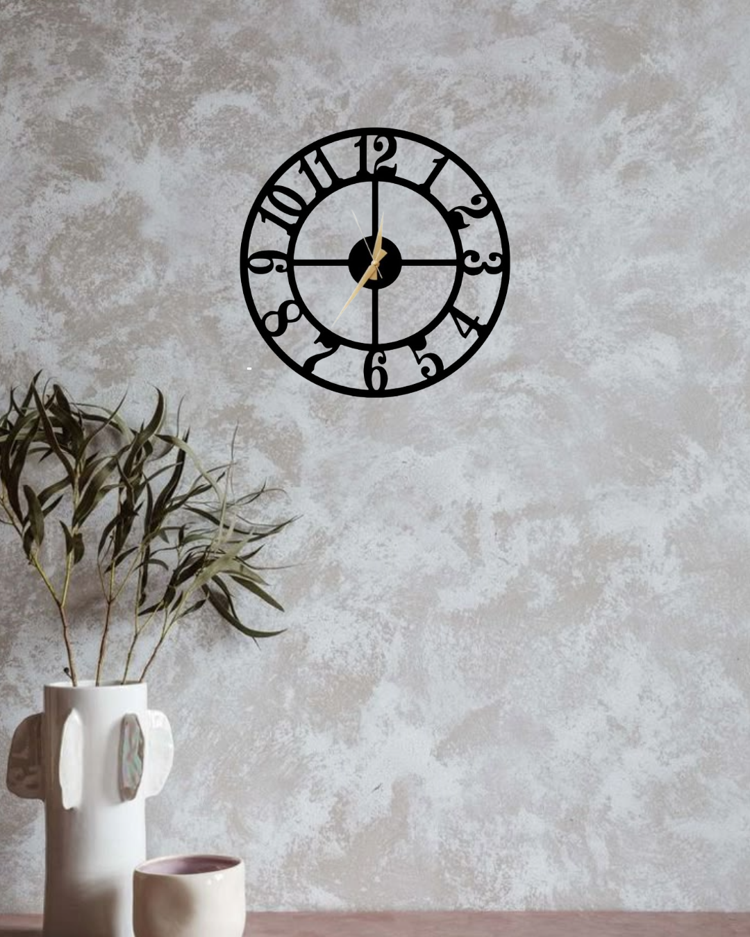 Classic Ring Metal Wall Clock