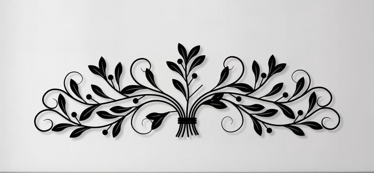 Floral Vine Metal Wall Art