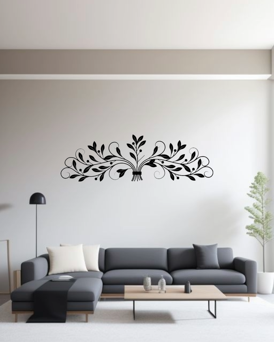 Floral Vine Metal Wall Art