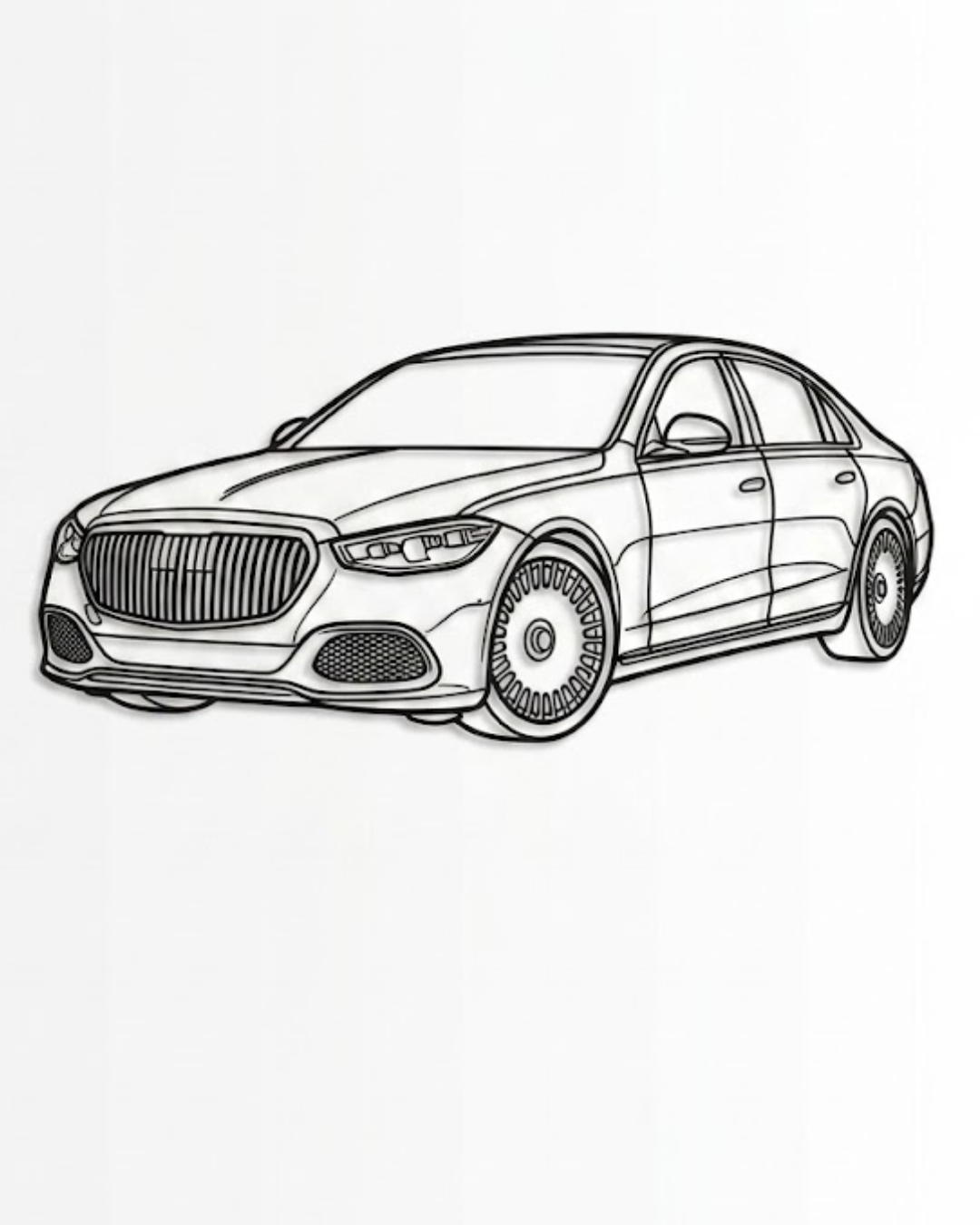 Mercedes S-Class Maybach 2021 → Z223 Gen 3/4 view