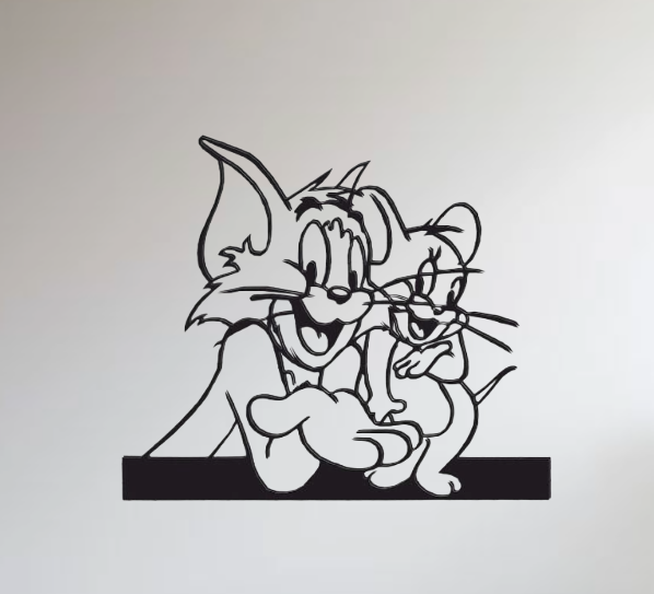 Tom & Jerry Metal Wall Art