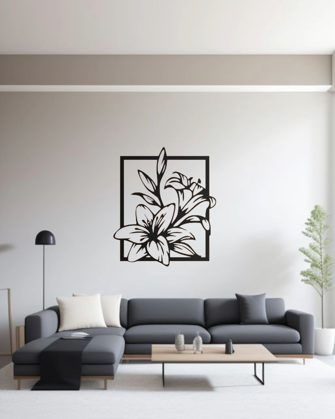 Lily Flower Metal Wall Art